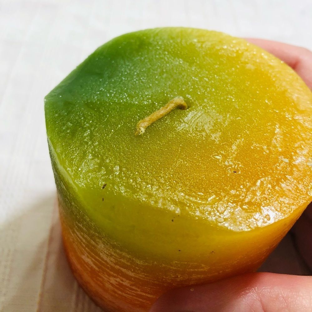 Handcrafted Timber Scented Candle (Orange/Green)‎ - Picture 9 of 11